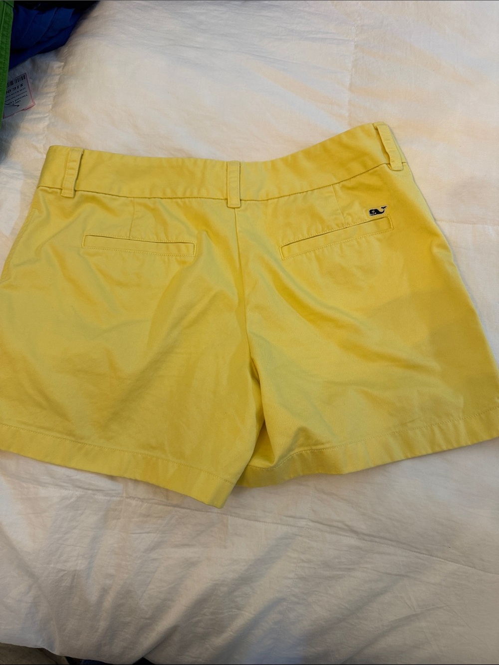 Bundle of Vineyard Vines Bright Green and yellow Chino Bermuda Shorts- like new! - Picture 10 of 12